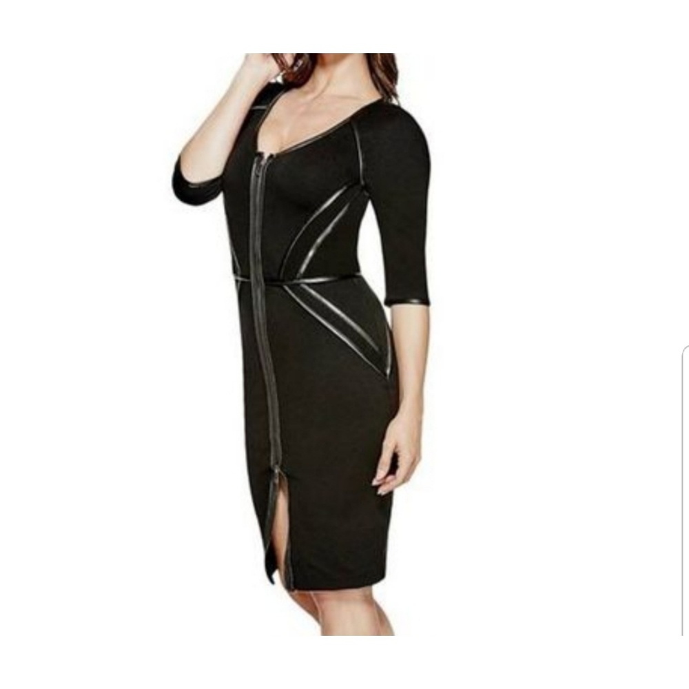 Guess Black Zipper Dress